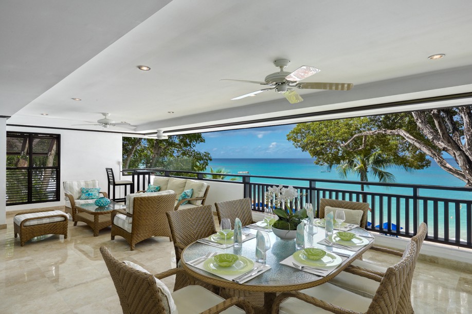 Ruime balkon met uitzicht op zee, Barbados, 6 personen, appartement, huis op Barbados