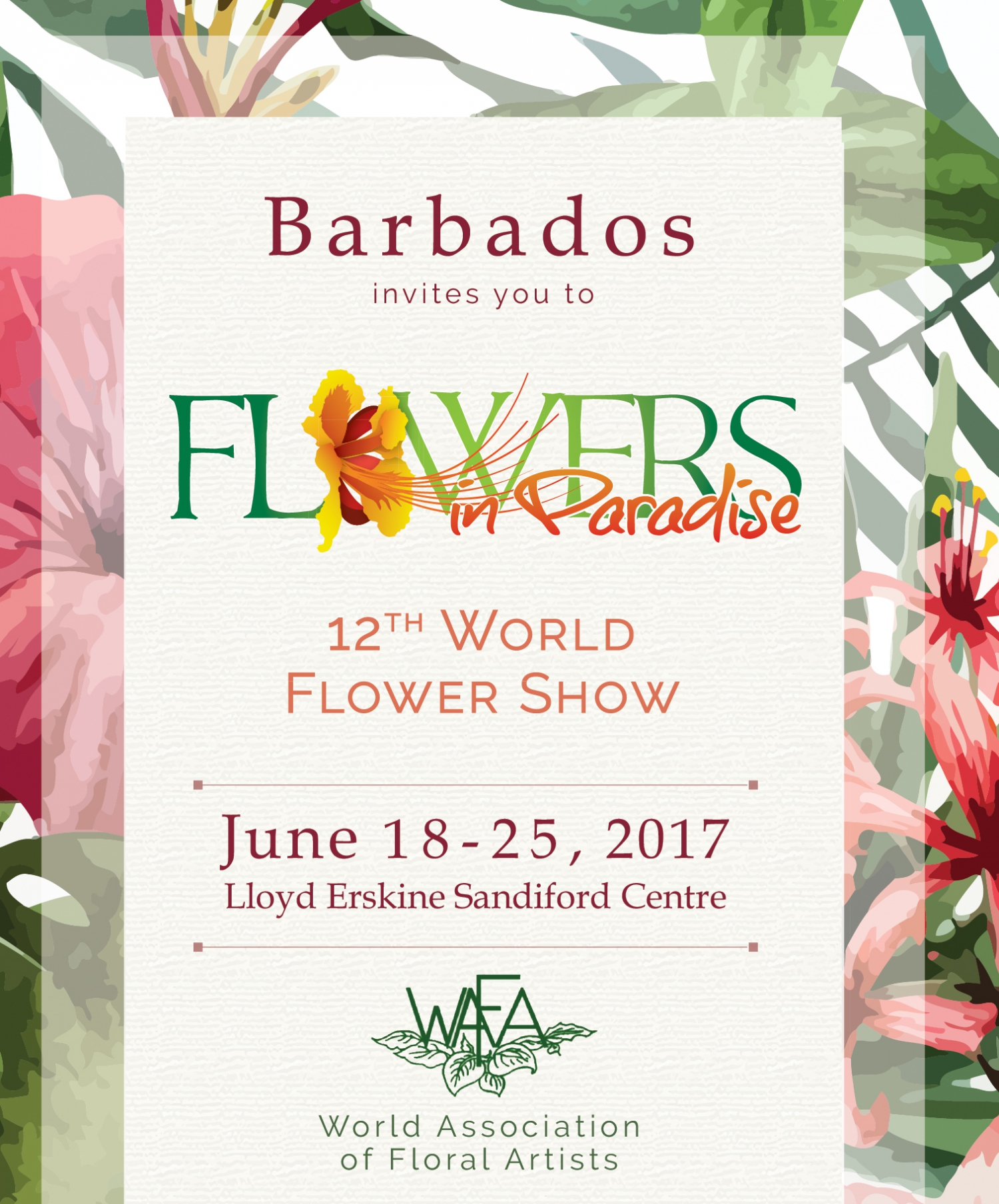 flowers in paradise, evenement, barbados