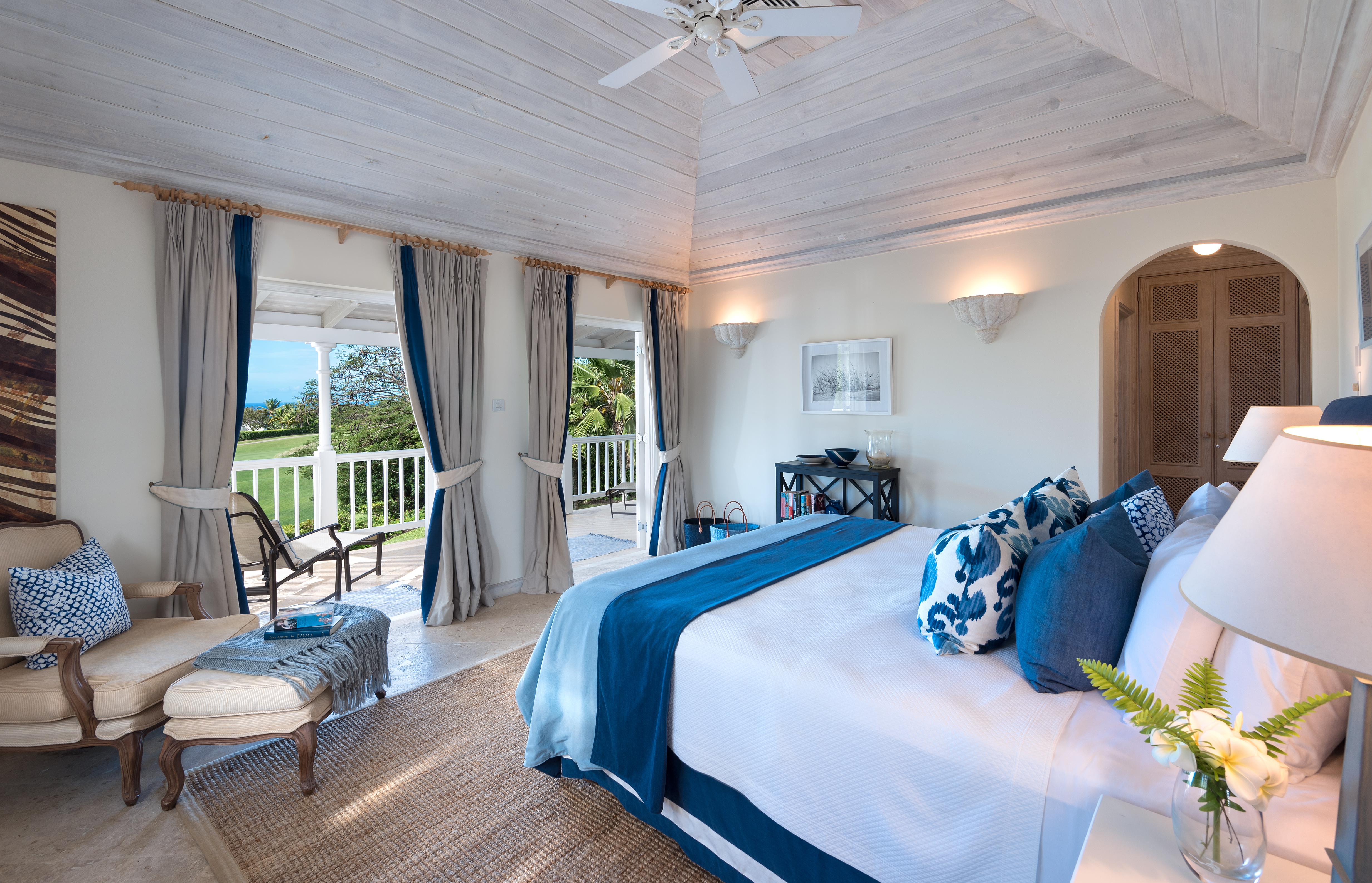 Master bedroom, golfvilla, 10 personen, Barbados,royal westmoreland, saint james 