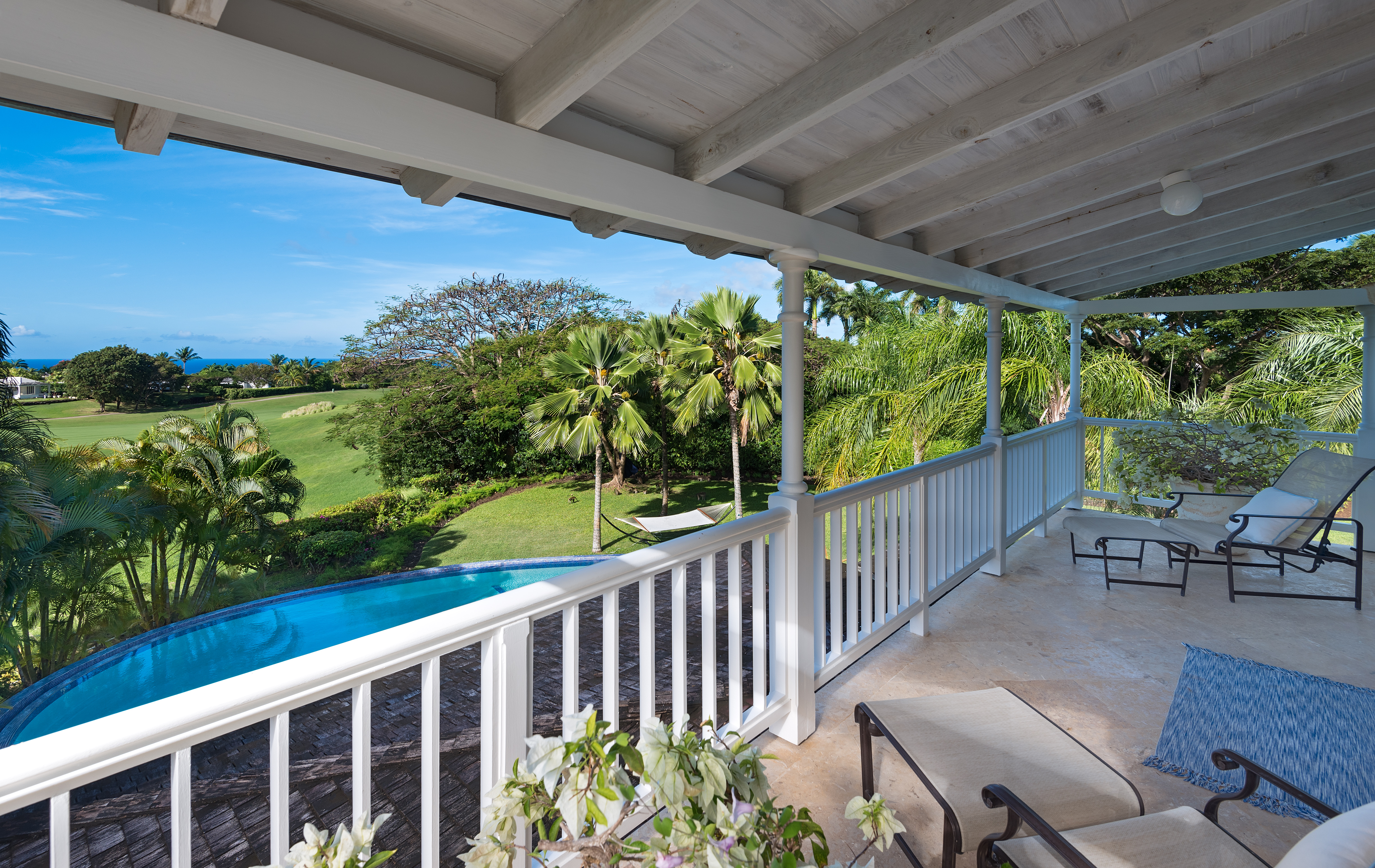 royal westmoreland, golfvilla, 10 personen, Barbados, balkon, ruime balkon