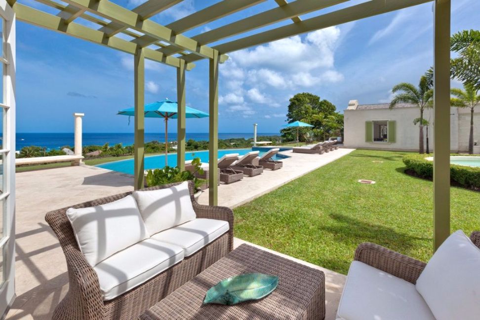 Uitzicht op zee, Barbados, vakantiehuis