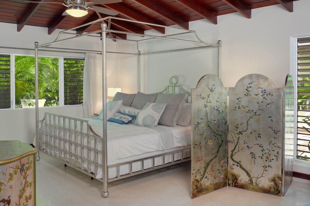 Slaapkamer met tweepersoonsbed, 4 personen, 6 personen, vakantiewoning, Barbados