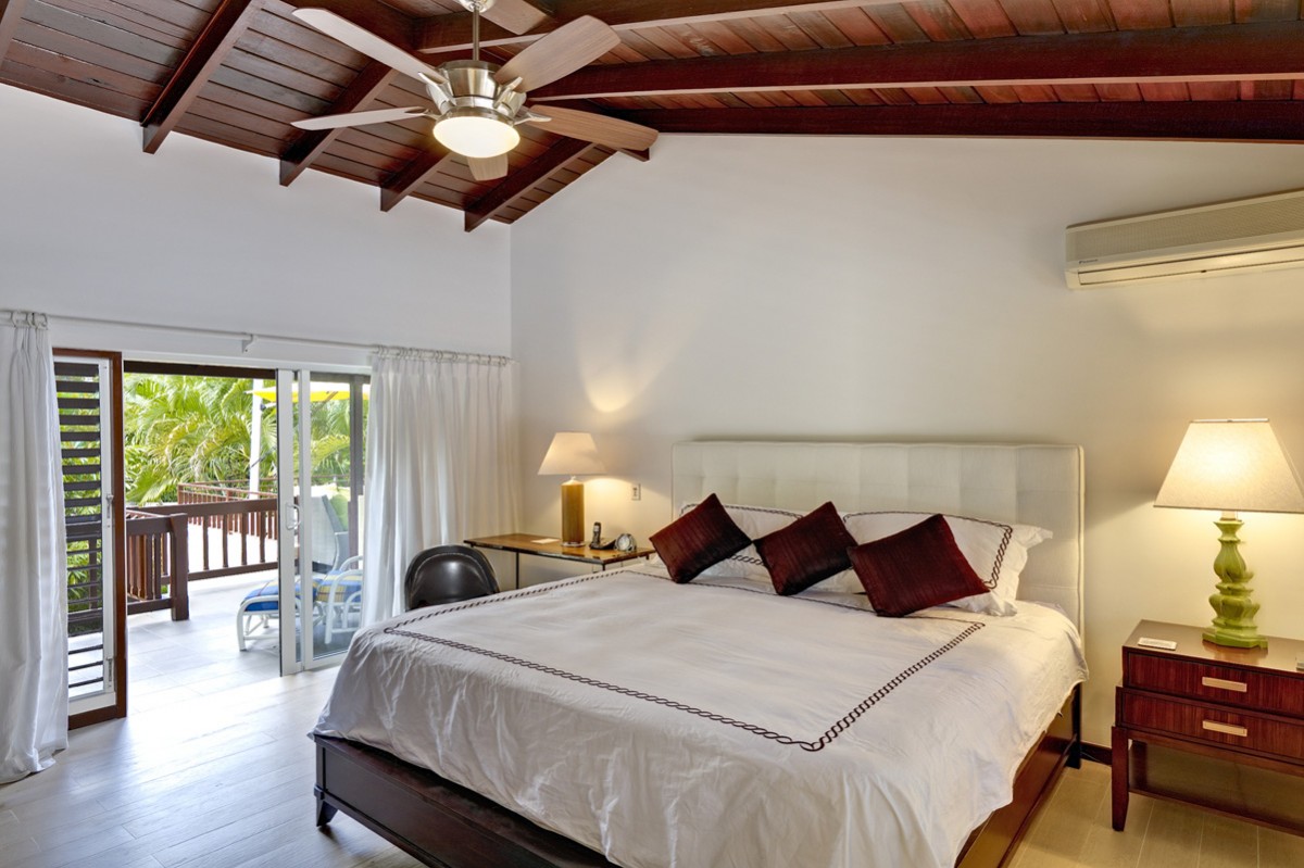 Slaapkamer met tweepersoonsbed, 4 personen, 6 personen, vakantiewoning, Barbados