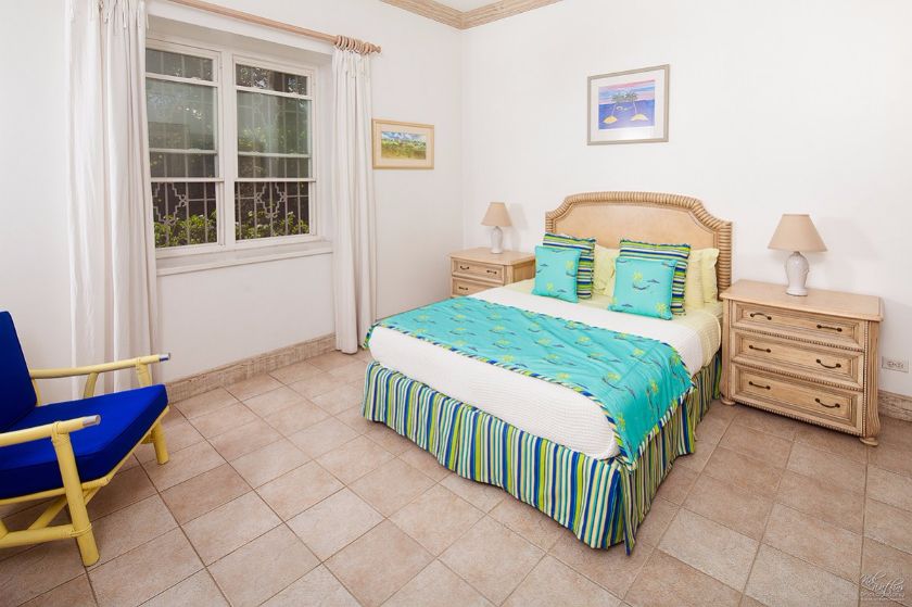 Slaapkamer met tweepersoonsbed, 4 personen, Villa aan het strand Barbados