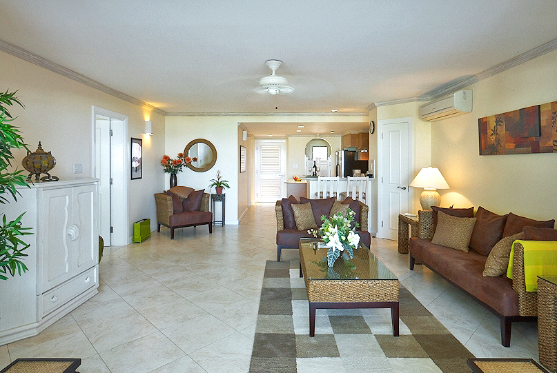 Woonkamer & keuken, 2 personen, 4 personen, villa appartement, westkust van Barbados