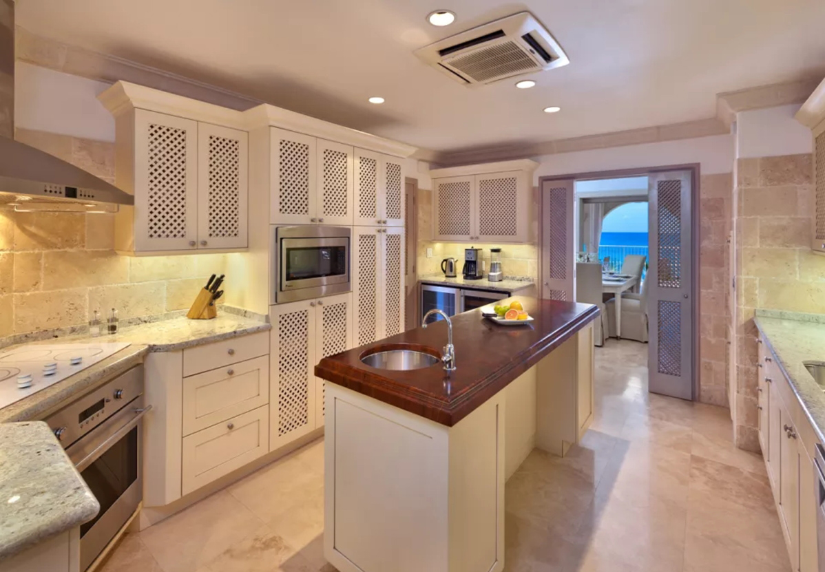 Luxe keuken, 10 personen, St. Peters Bay Barbados, resort vakantie-accommodatie