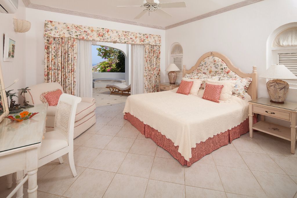 Slaapkamer met tweepersoonsbed, resortvilla, 6 personen, Barbados