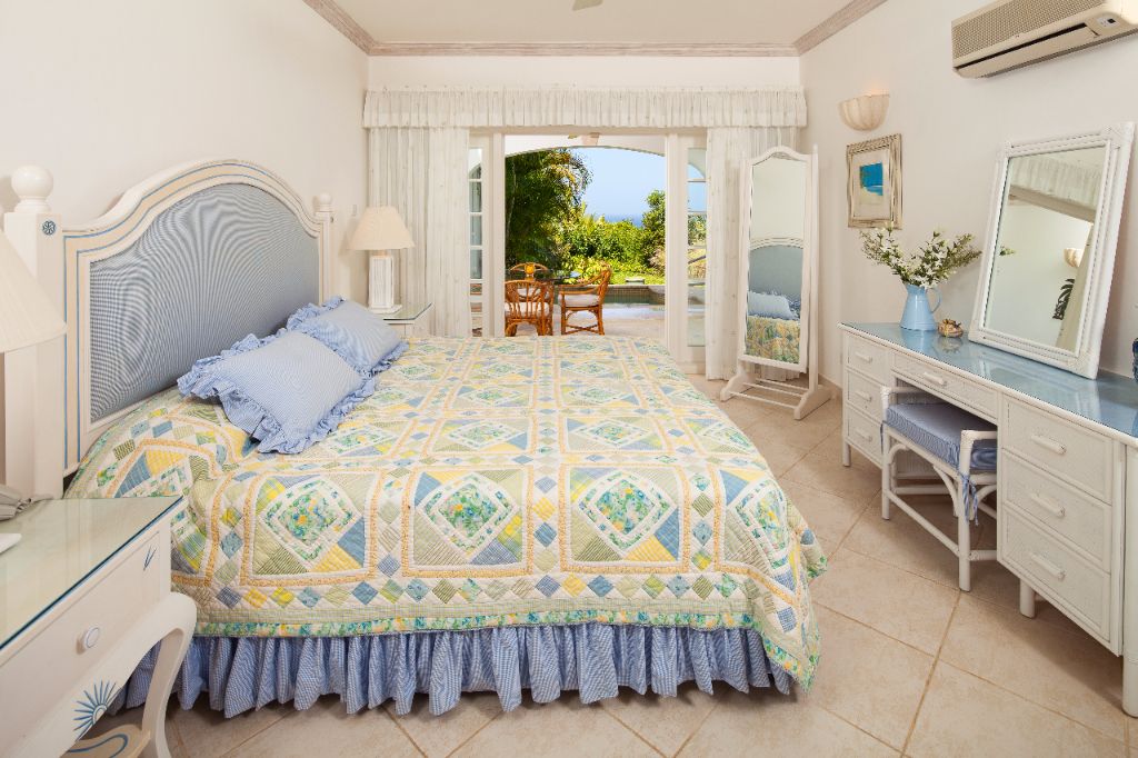 Slaapkamer met uitzicht, 6 personen, resortvilla, Sugar Hill Resort, Barbados