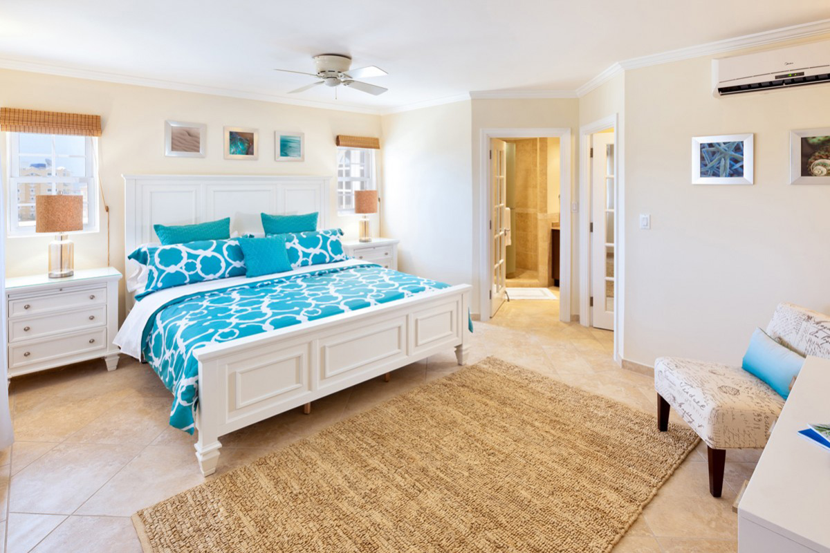 Tweede ruime slaapkamer, 6 personen, Dover Beach, resort, vakantiewoning aan zee, Barbados 