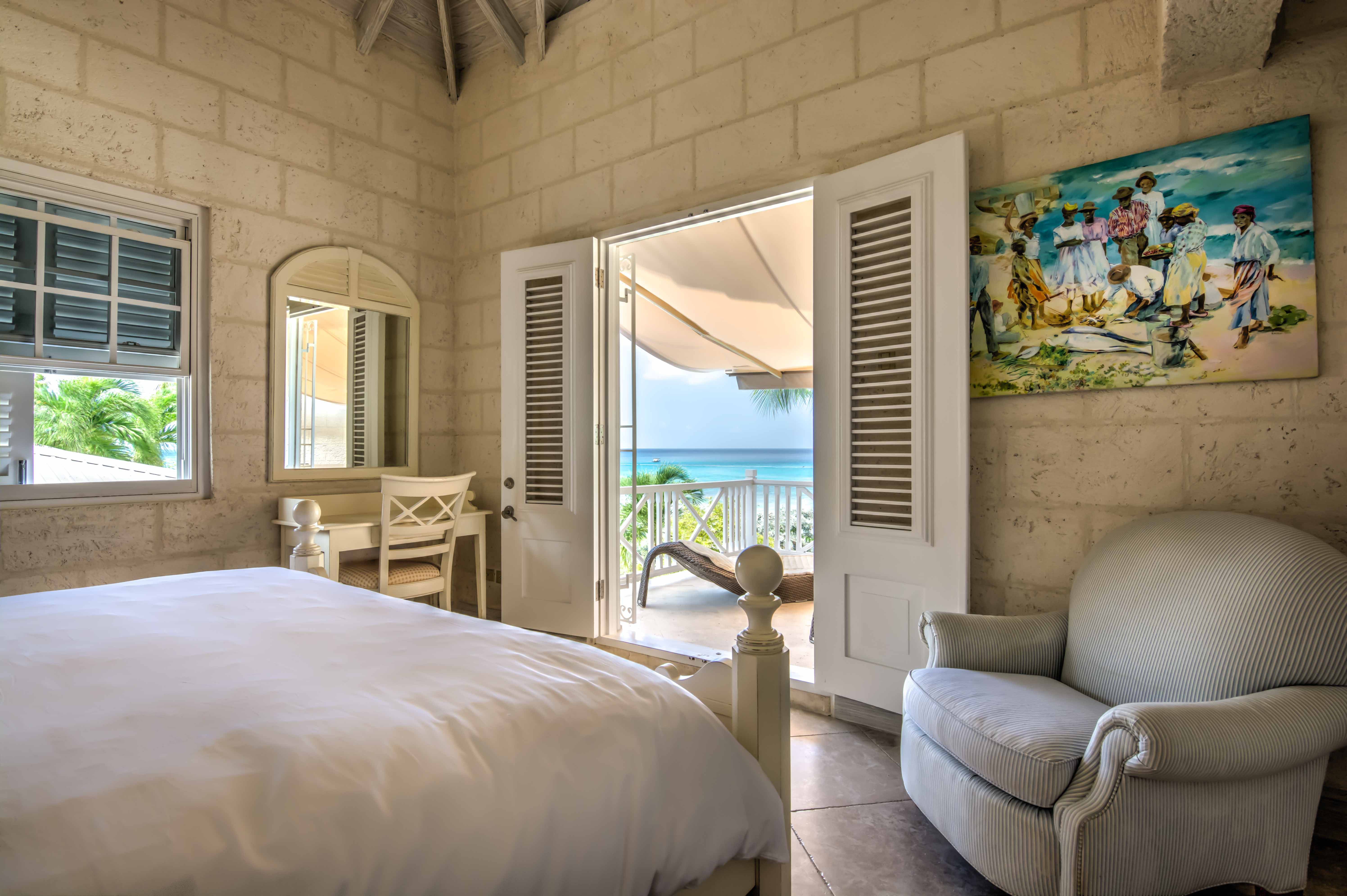 slaapkamer, vakantie barbados, luxe vakantie, barbados, 6 personen