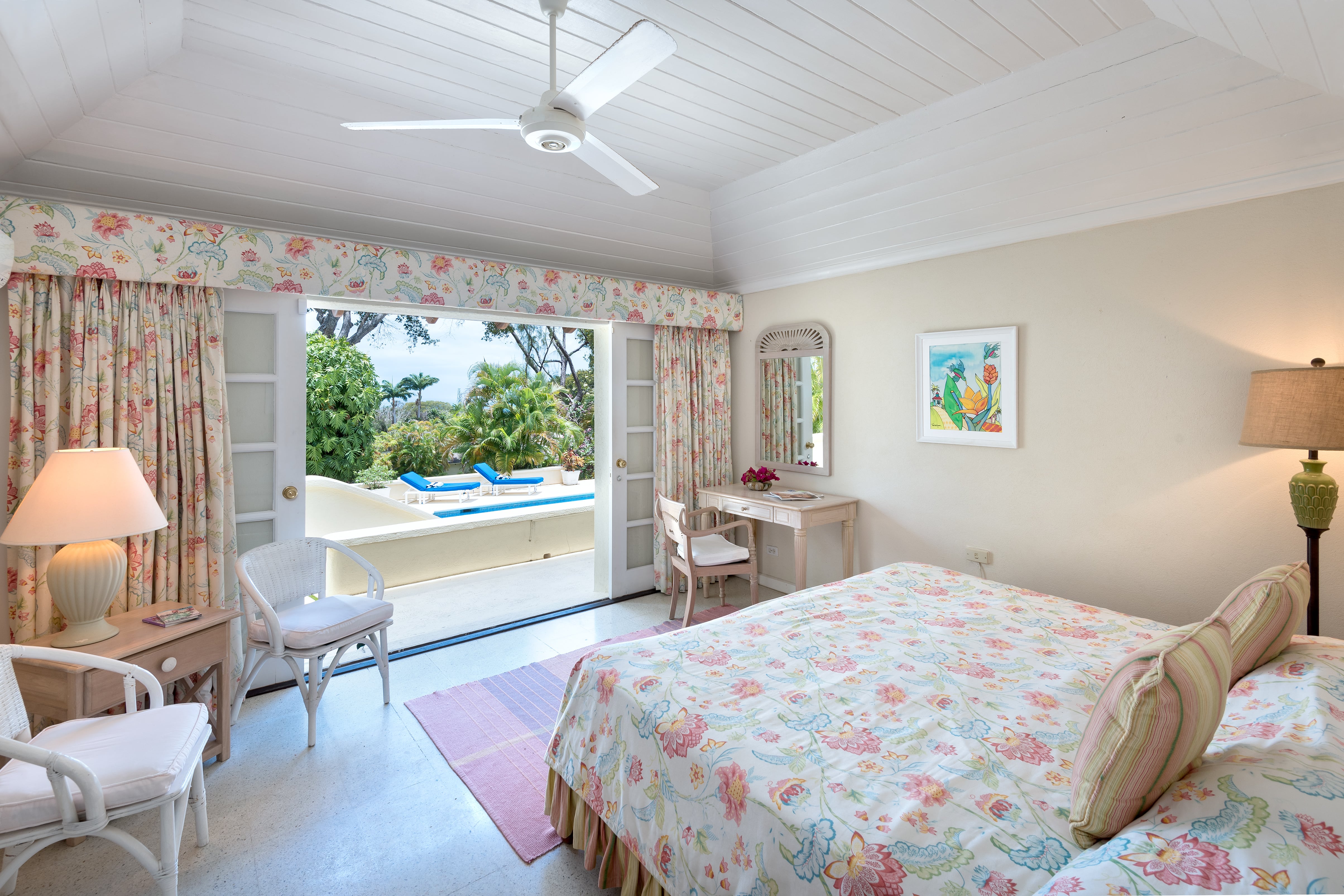 slaapkamer, ruime slaapkamer, vakantievilla, Barbados, sandy lane, 6 personen